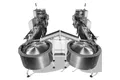 Automatic Flow Wrapper with Dual Bowl Feeder